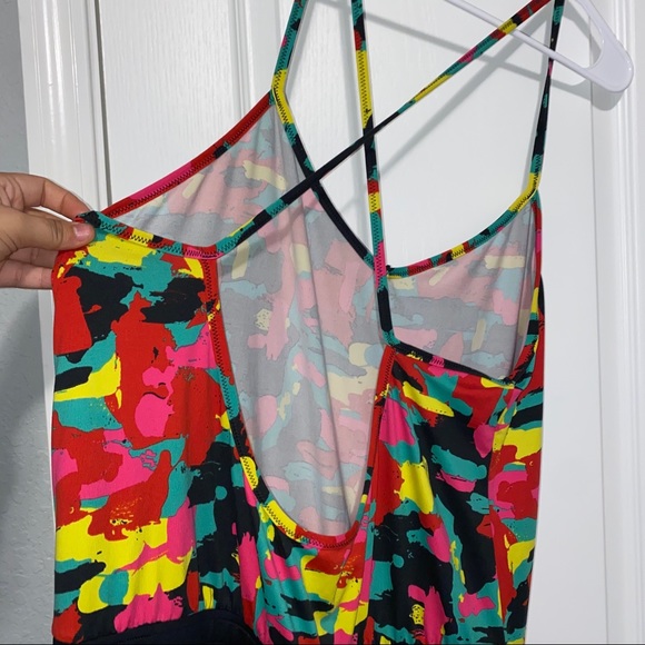 Zumba Wear Multi Color Crisscross Detail Size XL - Picture 5 of 8